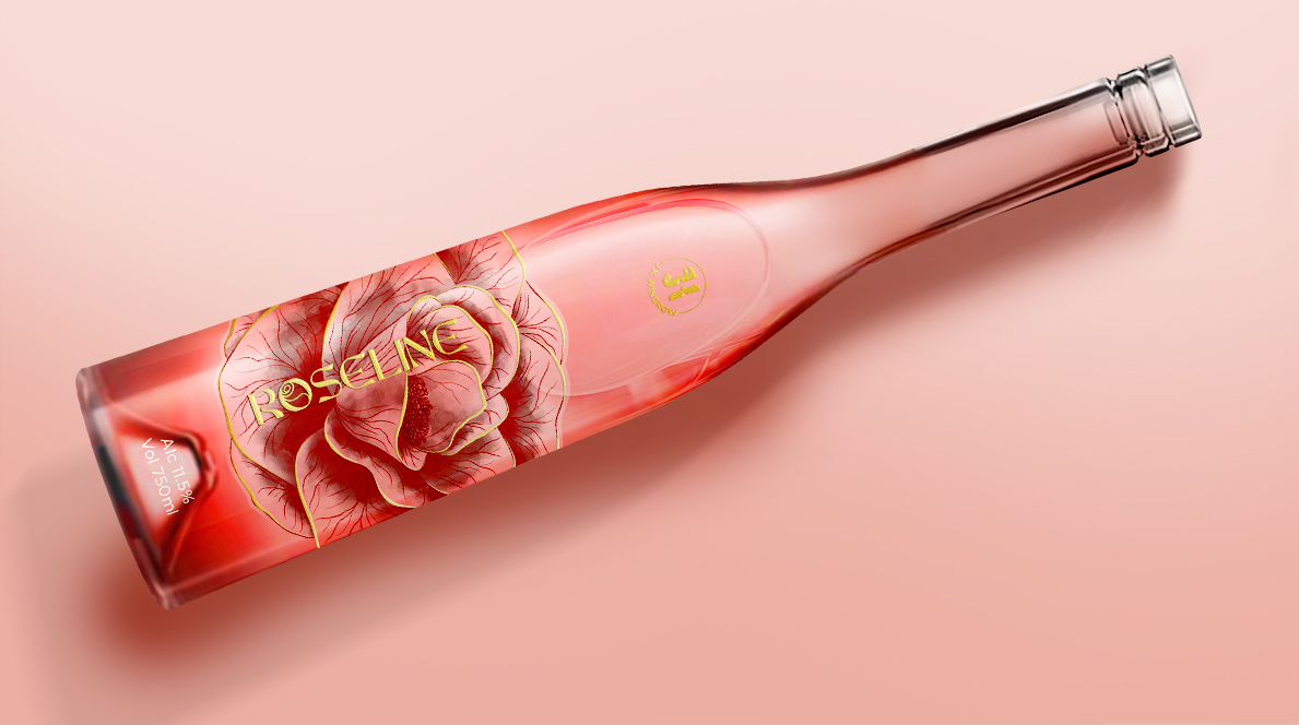 Crafting the Story Behind A Unique Rose Wine Packaging
